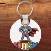 Porte-clés Autisme Parce que la normalité est ennuyeuse Super (Recto)
