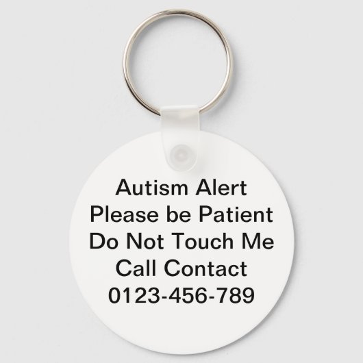 Porte-clés Autisme personnalisé Infinité arc-en-ciel Symbole  (Verso)