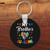 Porte-clés Autisme Soutien Et Sensibilisation Mon Autiste Frè (Recto)