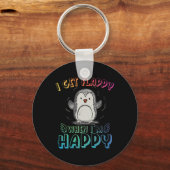 Porte-clés Autisme Stimming Penguin Je deviens Félicat quand  (Recto)