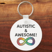 Porte-clés Autiste & Awesome ! Acceptation de la neurodiversi (Verso)