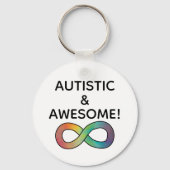 Porte-clés Autiste & Awesome ! Acceptation de la neurodiversi (Verso)