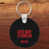 Porte-clés Auto Body Technician Vehicle Repair Car Maintenanc (Recto)