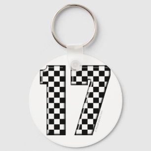 Porte-clés auto racing number 17