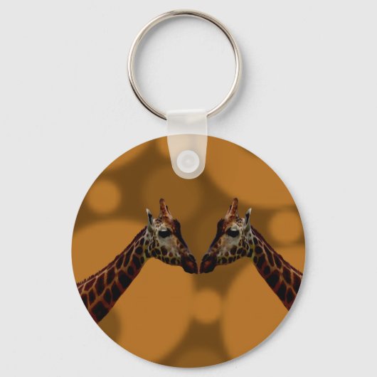 Porte-clés Auto-réflexion Giraffe, (Recto)