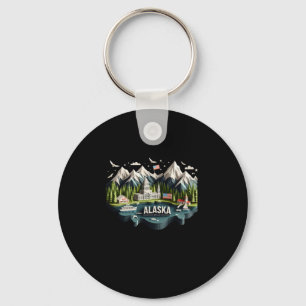 Porte-clés Autocollant Alaska State In Usa