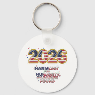 Porte-clés Autocollant de Paix Patriotique