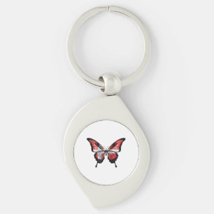 Porte-clés Autocollant du drapeau du papillon Papilio de Dane