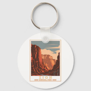 Porte-clés Autocollant du parc national de Zion