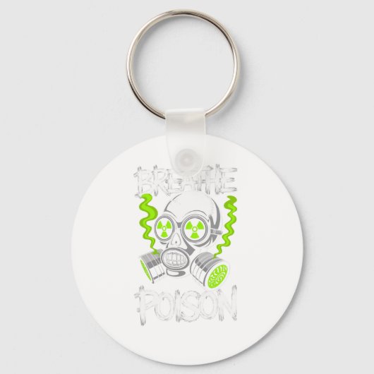 Porte-clés Autocollant Toxic Skull Drifter (Recto)
