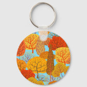 Porte-clés Automne Arbres Motif Chute Foliage (Verso)