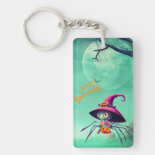 Porte-clés Automne/automne/araignée/sorcière/halloween