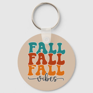 Porte-clés Automne Automne Vibes Typographie Script