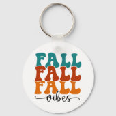 Porte-clés Automne Automne Vibes Typographie Script (Verso)