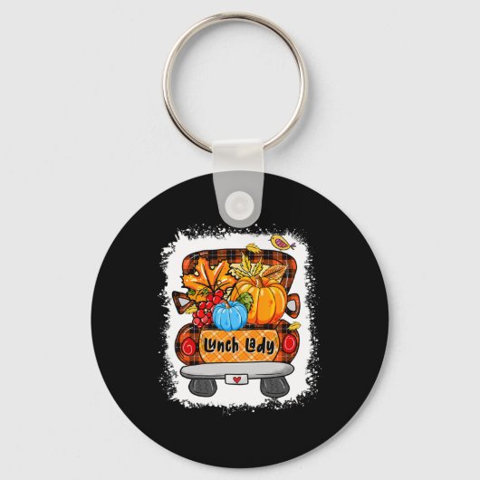 Porte-clés Automne Citrouille Camion Déjeuner Lady Lover Than (Recto)