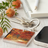 Porte-clés automne dans la forêt (Devant Droit)