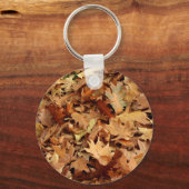 Porte-clés automne, feuilles sèches (Recto)