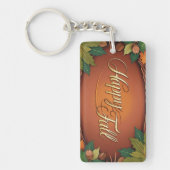 Porte-clés automne heureux (Devant)