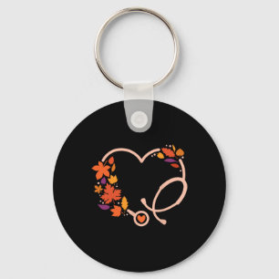 Porte-clés Automne Stethoscope Infirmière Thanksgiving Infirm