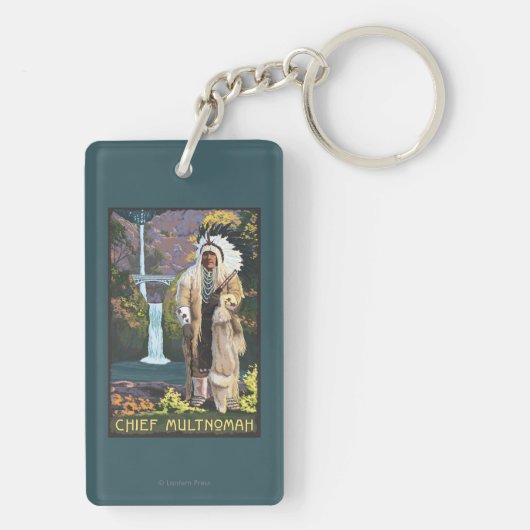 Porte-clés Automnes de Multnomah, OregonChief Multnomah (Dos)