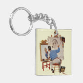 Porte-clés Autoportrait triple (Devant gauche)