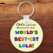 Porte-clés Autrement connu comme les meilleurs cadeaux Lola (Recto)