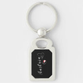 Porte-clés Autriche Heart Keyring, Drapeau autrichien (Devant)