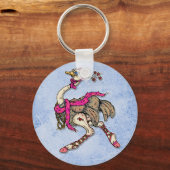 Porte-clés autruche (Recto)