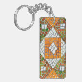 Porte-clés AUTUMN MOSAIC Rectangle Porte - clé acrylique (Devant gauche)
