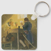 Porte-clés Aux Cartes dans la cage de Cluny par NC Wyeth (Dos)