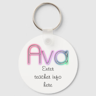 Porte-clés Ava Name Tag Key Chain