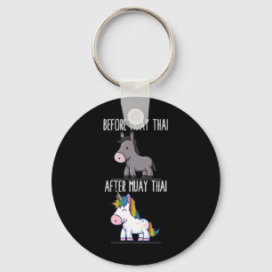 Porte-clés Avant Après Muay Thai Unicorn Fighter Boxe