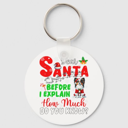 Porte-clés Avant D'Expliquer Combien Vous Connaissez Xmas Pap (Recto)