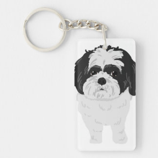 Porte-clés Avant et bout de porte - clé de Shih-Tzu