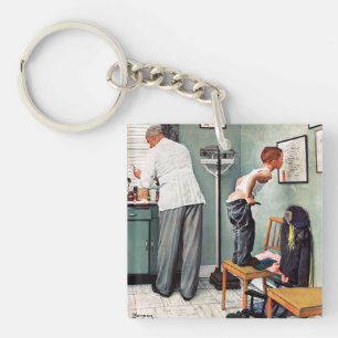 Porte-clés Avant le tir ou au docteur