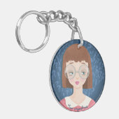 Porte-clés Avatar geek fille (Devant gauche)