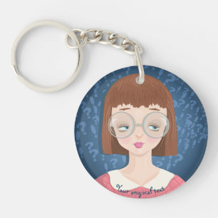 Porte-clés Avatar geek fille