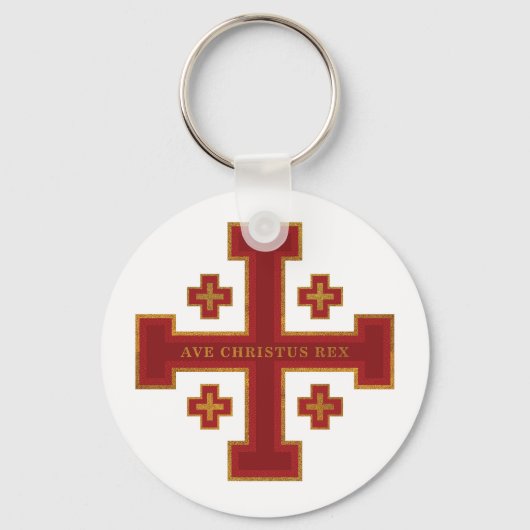 Porte-clés Ave Christus Rex (Recto)