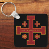Porte-clés Ave Christus Roi (Recto)