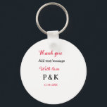 Porte-clés Avec amour ajoutez la lettre du nom du couple merc<br><div class="desc">conception</div>