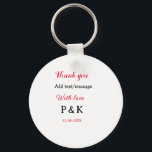 Porte-clés Avec amour ajoutez lettre nom de couple merci ajou<br><div class="desc">conception</div>