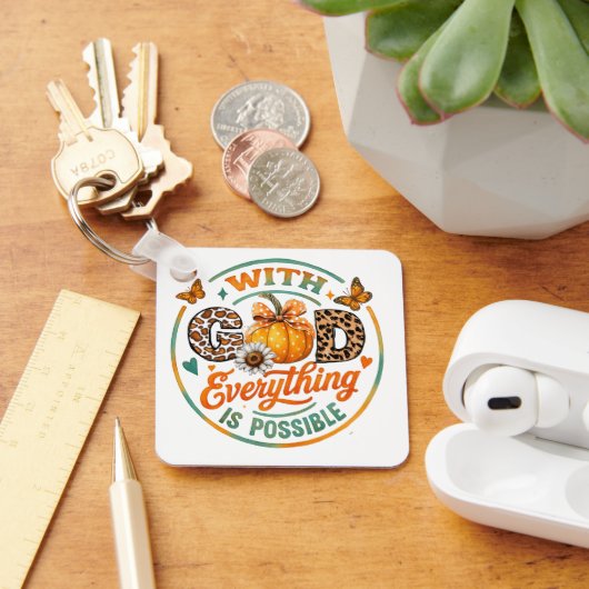 Porte-clés Avec Dieu, tout est possible (Bureau)