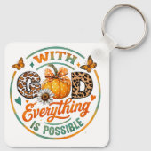 Porte-clés Avec Dieu, tout est possible (Dos)