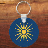 Porte-clés avec drapeau de Macédoine, Grèce (Recto)