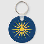 Porte-clés avec drapeau de Macédoine, Grèce (Verso)