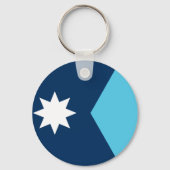 Porte-clés avec drapeau du Minnesota, États-Unis (Recto)