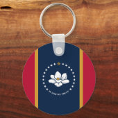 Porte-clés avec drapeau du Mississippi (Recto)