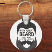 Porte-clés Avec Great Beard vient la grande responsabilité ch (Recto)