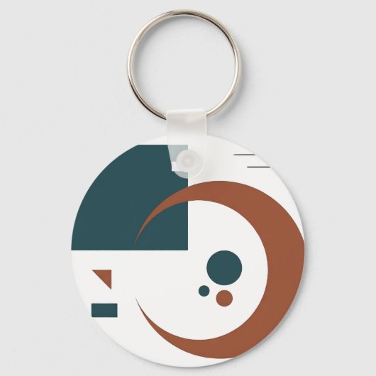 Porte-clés avec joli design géométrique (Recto)