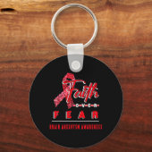 PORTE-CLÉS AVEC L'ANÉURYSME DU CERVEAU LA FOI DE CONSCIENCE T (Recto)